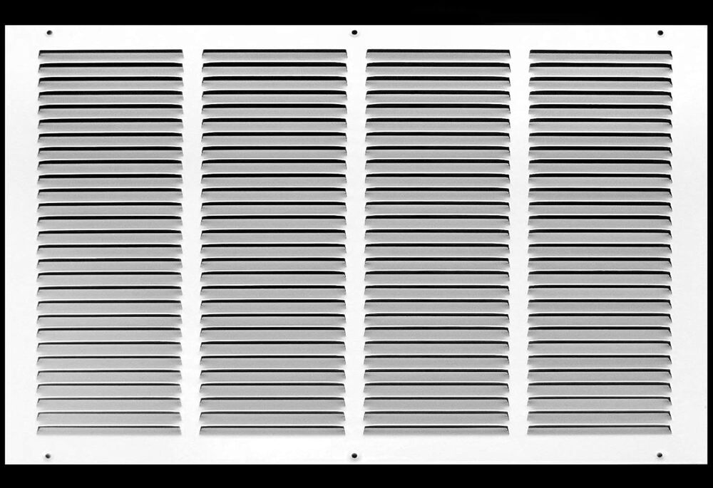 HVAC Premium 22'' x 10'' [Duct Opening] Flat Stamped Steel Return Air Grille